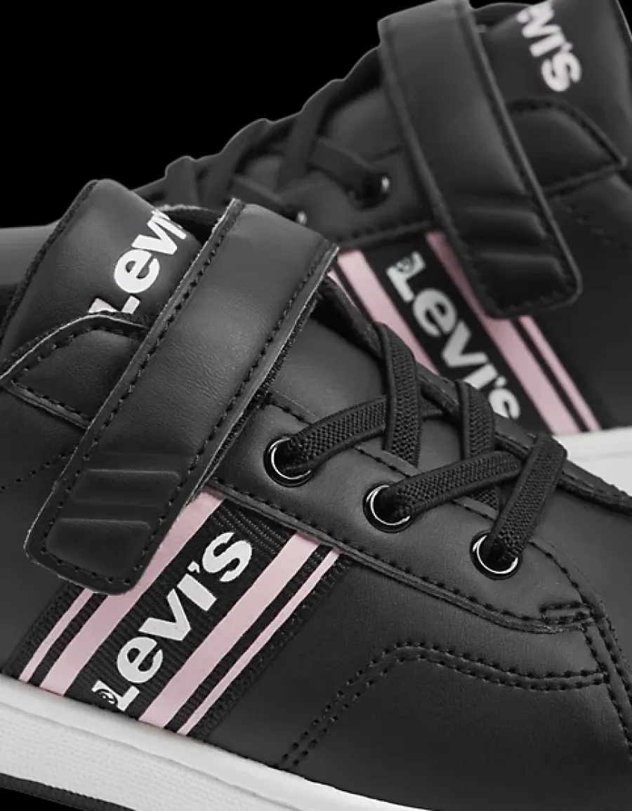 Discount granatowo-różowe sneakersy dziewczęce Levi's Dzieci Sportowe