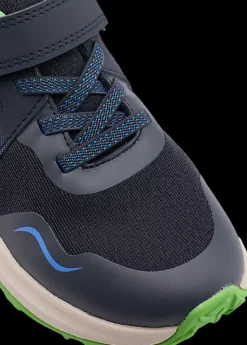 Online granatowo-zielone sneakersy dziecięce Dzieci Sportowe
