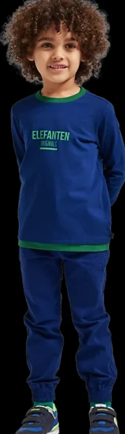 Discount tshirt chłopięcy z zielonym napisem Dzieci Odzież
