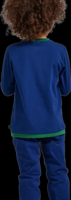 Discount tshirt chłopięcy z zielonym napisem Dzieci Odzież