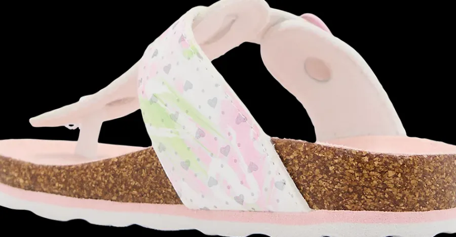 Outlet jasne klapki dziewczęce Dzieci Klapki