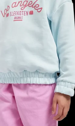 Outlet jasnoniebieska bluza dziewczęca Dzieci Odzież