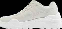 Online jasnoszare sneakersy dziewczęce na grubej podeszwie Dzieci Sportowe