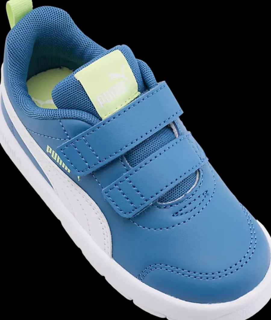 New niebiesko-białe sneakersy dziecięce Courtflex V3 Dzieci Sportowe