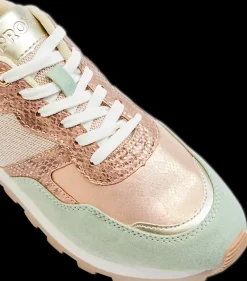 Sale pastelowo-miedziane sneakersy damskie Damskie Sportowe