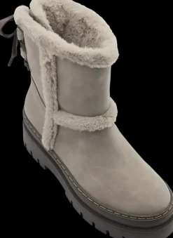 Online popielate ocieplane botki damskie Damskie Botki