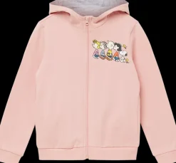 Clearance różowa rozpinana bluza dziewczęca z kapturem Dzieci Odzież