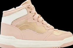 Outlet różowe ocieplane sneakersy dziewczęce Dzieci Kozaki|Sportowe
