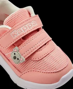 Discount różowe sneakersy dziewczęce zapinane na rzepy Markowe