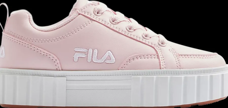 różowe sneakersy dziewczęce na białej podeszwie Dzieci Sportowe