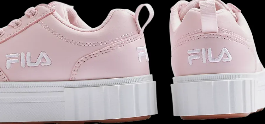 różowe sneakersy dziewczęce na białej podeszwie Dzieci Sportowe