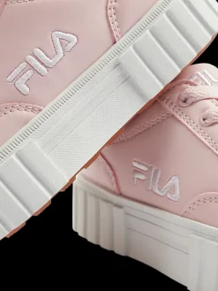 różowe sneakersy dziewczęce na białej podeszwie Dzieci Sportowe