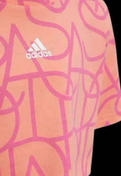 New różowy crop top dziewczęcy Odzież