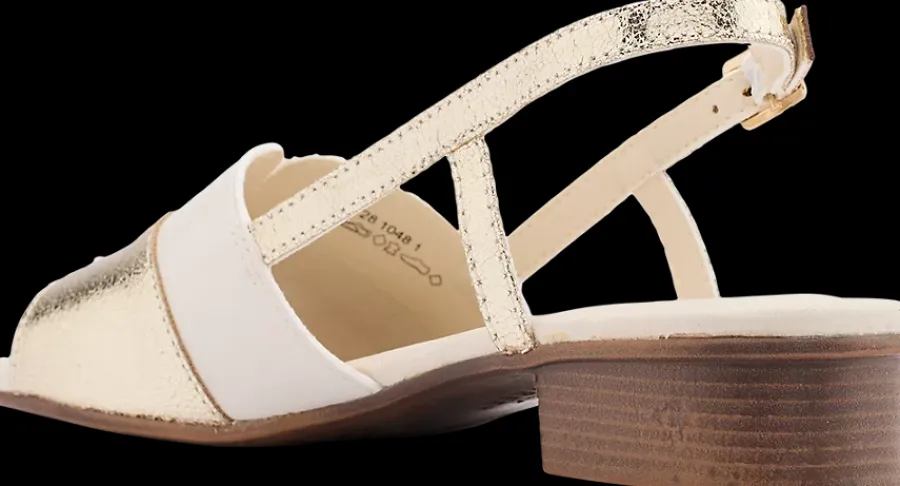 Hot sandały damskie ze złotymi elementami Damskie Sandały