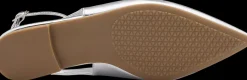 Clearance srebrne baleriny damskie z odkrytą piętą Damskie Baleriny