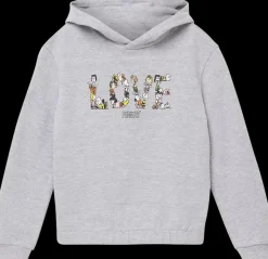 Hot szara bluza dziewczęca z napisem Love Dzieci Odzież