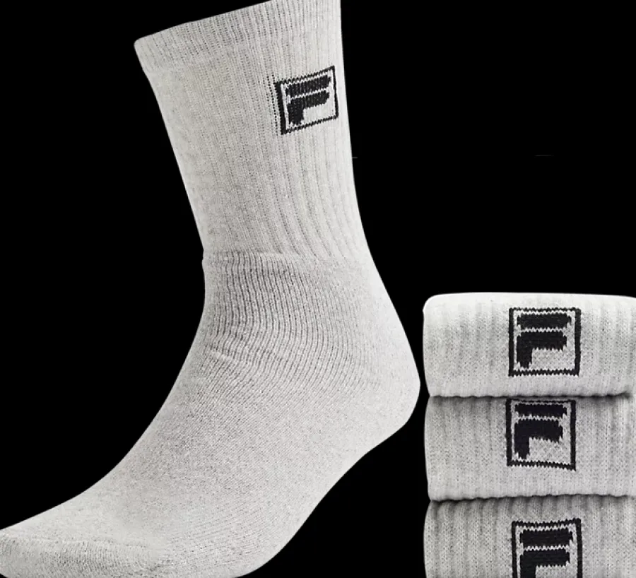 Clearance szare skarpetki w 3-paku Damskie Skarpetki|Skarpety
