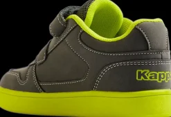 Sale szare sneakersy dziecięce na jaskrawej podeszwie Dzieci Sportowe
