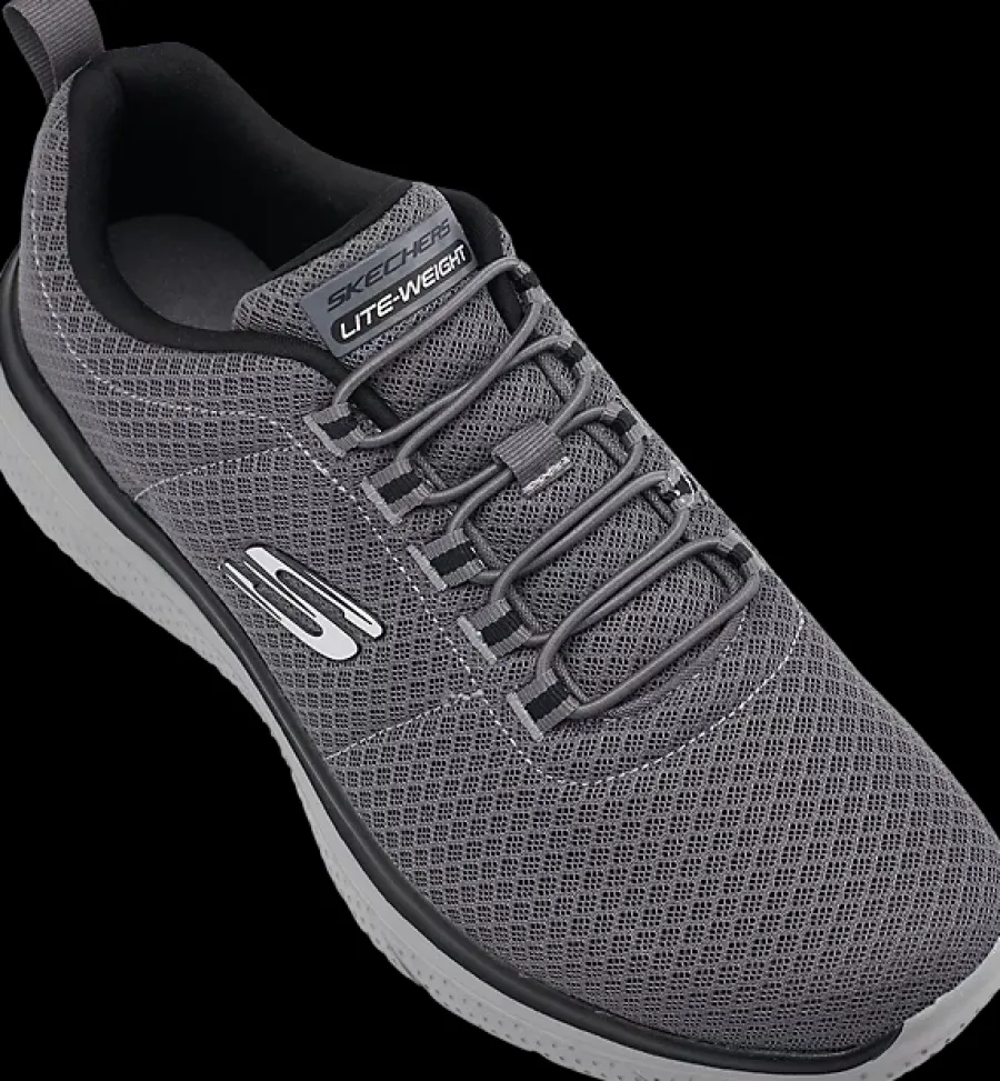 Online szare sneakersy męskie z wkładką memory foam Męskie Sportowe|Markowe