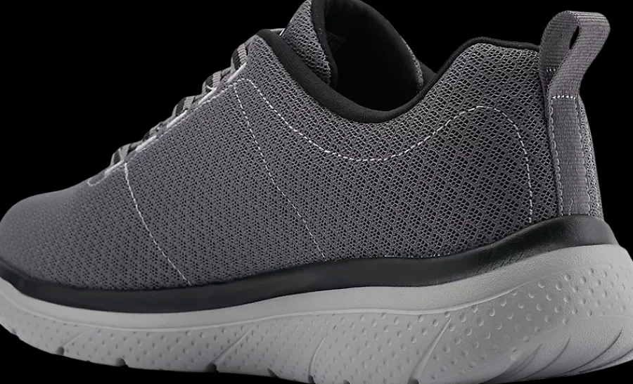 Online szare sneakersy męskie z wkładką memory foam Męskie Sportowe|Markowe