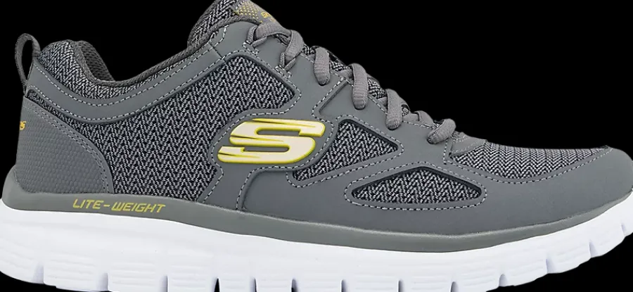 szare sneakersy męskie Burns Męskie Sportowe|Markowe