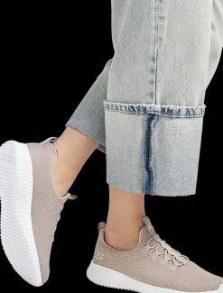 Outlet szarobrązowe sneakersy damskie z wygodną wkładką Damskie Sportowe|Markowe
