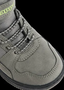 Outlet szaro-czarne ocieplane sneakersy dziecięce Shab Fur Dzieci Kozaki|Sportowe