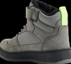 Outlet szaro-czarne ocieplane sneakersy dziecięce Shab Fur Dzieci Kozaki|Sportowe