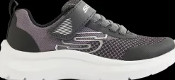 Online szaro-czarne sneakersy dziecięce Skech Fast Dzieci Sportowe