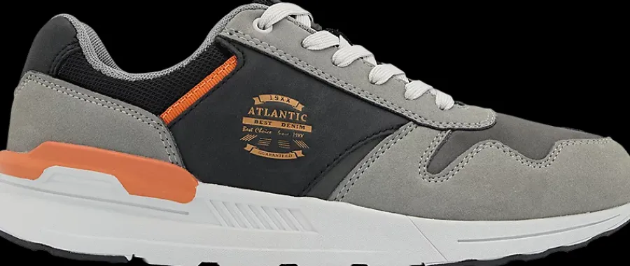 New szaro-czarne sneakersy męskie Męskie Sportowe