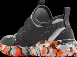 Outlet szaro-pomarańczowe sneakersy dziecięce Dzieci Sportowe
