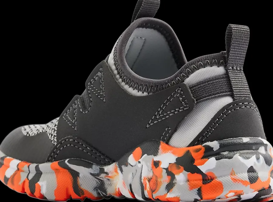 Outlet szaro-pomarańczowe sneakersy dziecięce Dzieci Sportowe