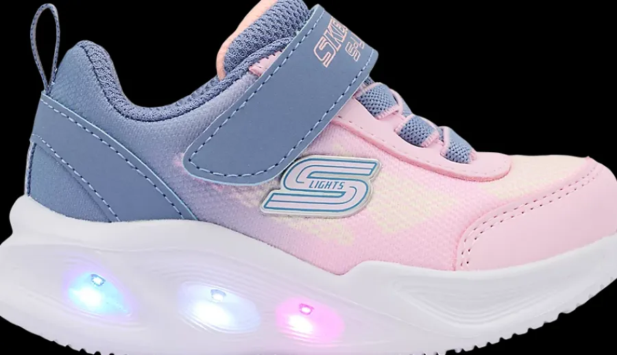 Discount szaro-różowe sneakersy dziewczęce Dzieci Sportowe