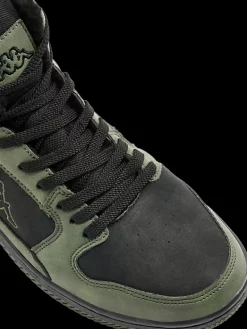 Discount zielono-czarne ocieplane męskie sneakersy Lineup Fur Męskie Sportowe|Casual