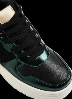 Sale zielono-czarne sneakersy damskie Damskie Sportowe