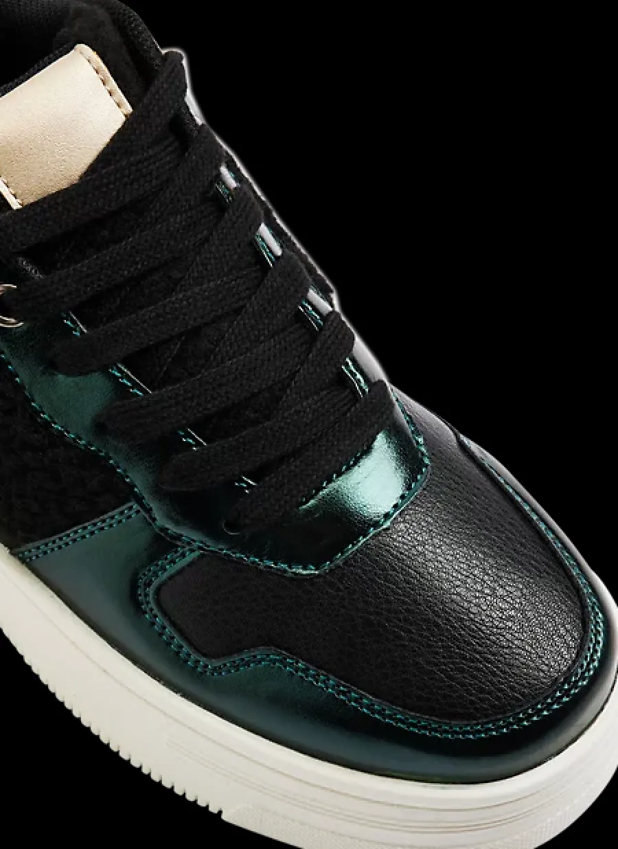 Sale zielono-czarne sneakersy damskie Damskie Sportowe